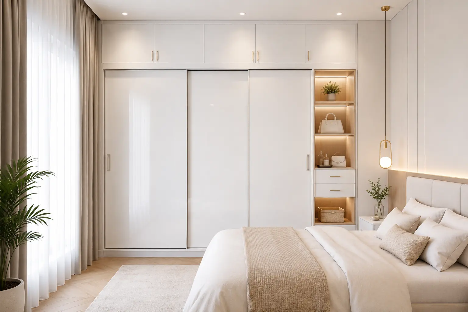 7 White Wardrobe Designs for Serene Bedrooms | Urban Design Co.