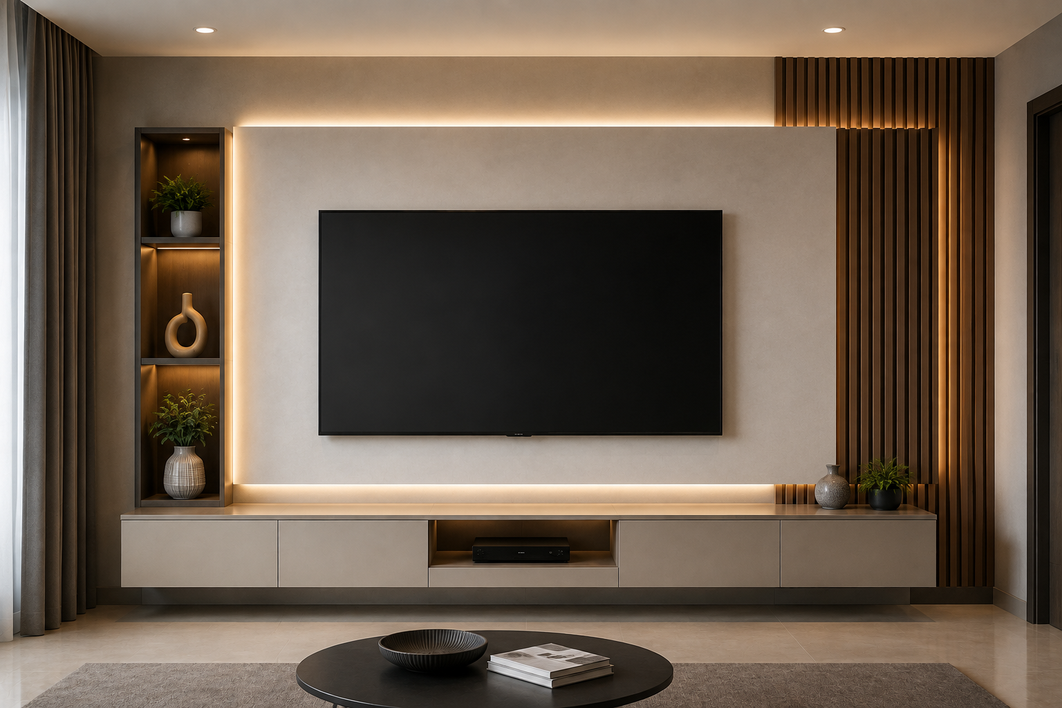 What Is the Best LCD Panel Design for a Small Living Room in Gurgaon?